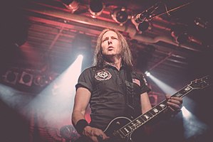 Johnson performing with Black Star Riders 2014 in Munich at the Free & Easy Festival