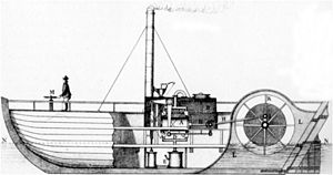 Charlotte Dundas cut-away drawing by Robert Bowie