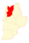 Map o María Elena in Antofagasta Region