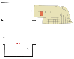 Location of Oshkosh, Nebraska