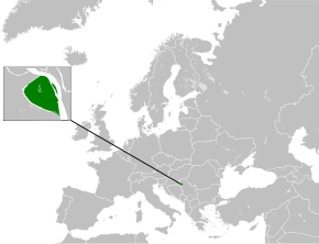 Poloha Liberlandu na mapě Evropy