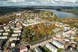 Bird's eye view of Olecko