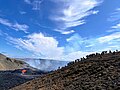 Fagradalsfjall volcanic eruption, wide shot