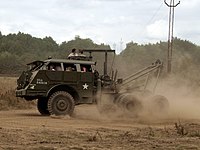 M26トラクター。トレーラーとトラクターが合体してM25戦車運搬車となる。