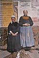 Femmes en tenue bigoudène de Pont-l'Abbé en 1909 (plaque autochrome).