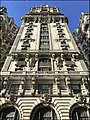 Architectural terracotta seen on facade of the Ansonia