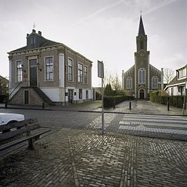 Raadhuis en kerk