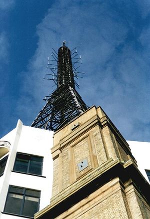 The transmission mast at Alexandra Palace