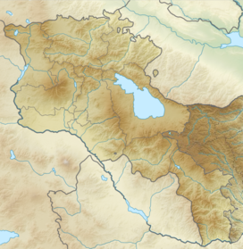 Núi Aragats trên bản đồ Armenia