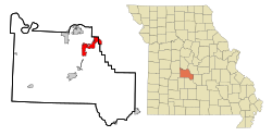 Location of Osage Beach, Missouri