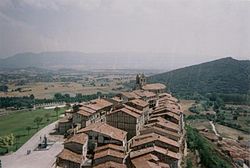 Anvista de Frías dende o suyo castiello