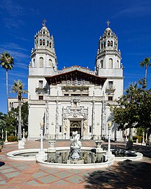 Das Hearst Castle, Fassade.