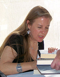 Fitch at the book signing tent of the 2006 Texas Book Festival