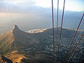 A Cabeça do Leão vista a partir do teleférico.