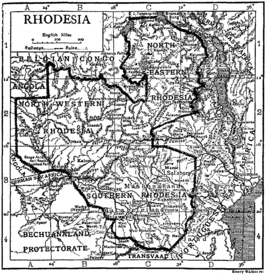 Rhodesië rond 1911