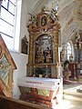 Linker Seitenaltar mit der Figurengruppe Anna selbdritt