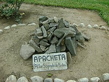 Apacheta en el Jardín Botánico de Lima