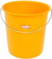 A plastic yellow bucket