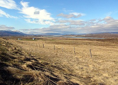 Landschap nabij het Egilstaðirgebied
