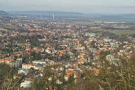 Zicht op Bad Harzburg vanaf de Kleine Burchtberg