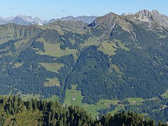 Kanzelwand-Berg­station, Kanzel­wand, Walser Hammer­spitze, Hoch­gehren­spitze