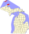 Keweenaw County map