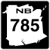 Route 785 marker