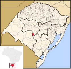 Location within Rio Grande do Sul