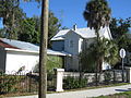 Rear oblique view of the Roesch House