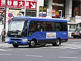 貸切バスによる無料送迎バスの例 東急百貨店「シティシャトル」 東急バス淡島営業所