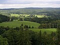 Look from Landštejn castle to Moravia