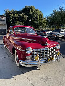 1946 Dodge Deluxe 2-door business coupe air cruiser red