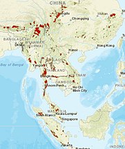 Map of range