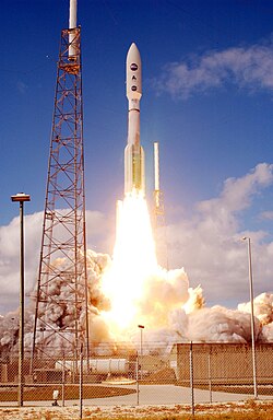 An Atlas V 551 rocket launches New Horizons on January 19, 2006.