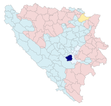 BiH municipality location Hadžići.svg