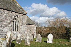 The churchyard of the parish church