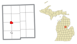 Location within Gladwin County