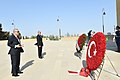 Recep Tayyip Erdoğan and Ilham Aliyev at the memorial