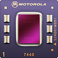 An illustration of Motorola's MPC7440 processor.