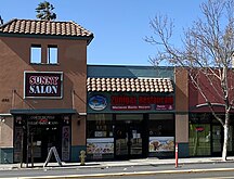 Shops along Alum Rock Ave.