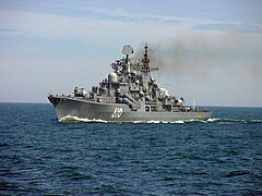 Russian Navy Nastoychivyy underway during BALTOPS '05