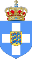 Description de l'image Arms of a Prince of Greece.svg.