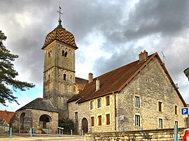 The church in Boussières