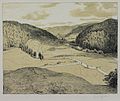 Sankt Bläsy im Schwarzwald, e farbegi Lithografy vom Thoma us em Joor 1899