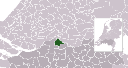 Ligging van die voormalige Woudrichem-munisipaliteit in Noord-Brabant