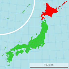 Localisation de Préfecture d'Hokkaidō