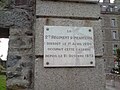 Plaque commémorative du 2e régiment d'infanterie, présent depuis 1873 jusqu'à 1920.