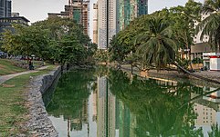 Ein Kanal in Colombo