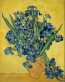 Tĩnh vật: Lọ hoa diên vĩ trên nền vàng, tháng 5 năm 1890, Bảo tàng Van Gogh, Amsterdam