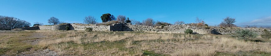 Vue sud de l’oppidum de Jastres-Nord